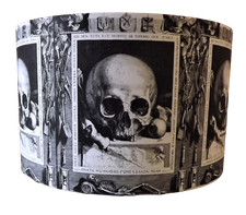 Paralume teschio gotico