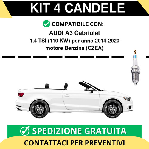 Kit candele per audi a3 - candele,