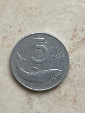 5 lire del 1954 moneta molto