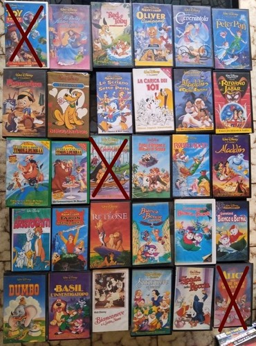 Lotto vhs disney ecc - vhs,