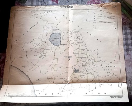 38x43 circa cartina viterbo - circa, e