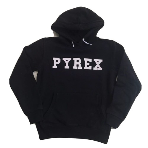 Felpa nera hoodie pyrex xl - hoodie, tg.xl