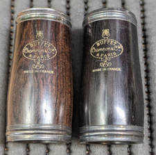 Buffet & Crampon BARREL coppia clarinet sib 65 mm. e 66 mm vintage COLLEZIONISMO