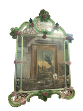 Antica specchiera Murano Venezia epoca XIX secolo