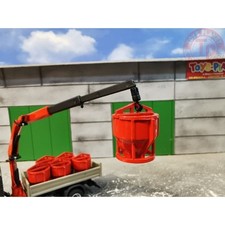 benna per calcestruzzo rossa in metallo 1:50