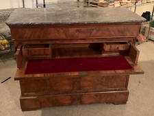 Cassettone antico con marmo - cassettone,