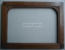ARTISTICA CORNICE_LEGNO INTARSIATO_DECORATIVA_DA COLLEZIONE_UTILISSIMA_LIBERTY