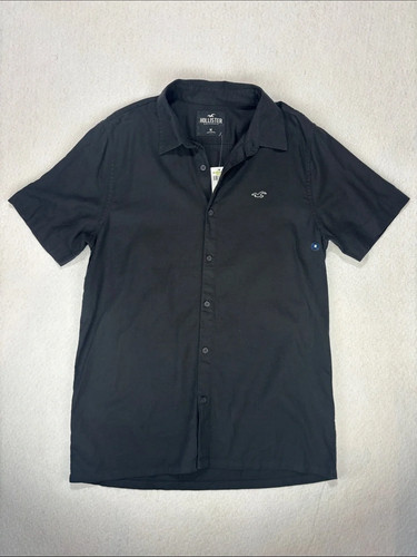 Camicia uomo hollister nera - camicia,