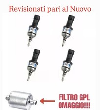 4 INIETTORI REVISIONATI BRC GAS GPL BLU 09SQ99020021 CON SEEGER A PRESSIONE
