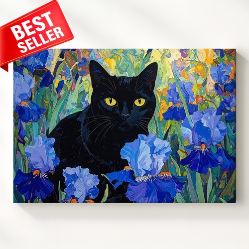 Gatto gogh giardino post tela - giardino,