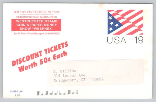 Cartolina postale usa - cartolina,