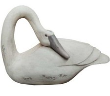 Cigno bianco Leda in ceramica