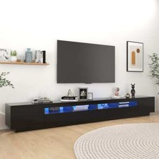VidaXL Mobile Porta TV con Luci LED Nero 300x35x40 cm
