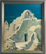 Dipinto A Olio Chiesa Sul Mare