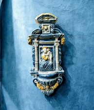 Acquasantiera terracotta