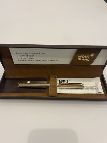 Penna montblanc placcata - penna, 3