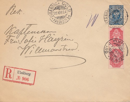 Finlandia 1904 raccomandata - finlandia:,