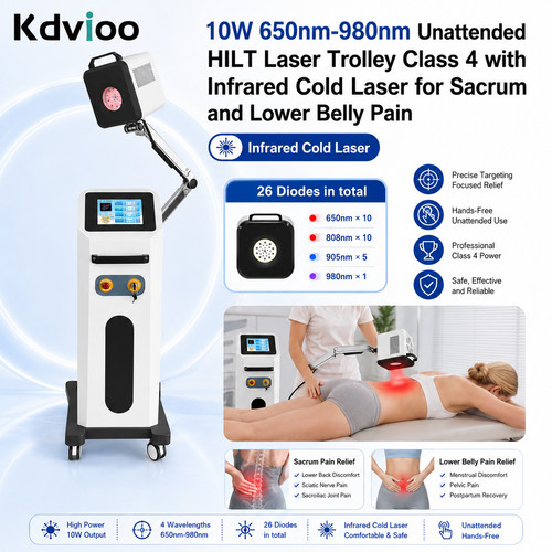 Carrello fisioterapia laser