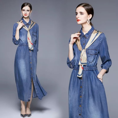 Vestito abito elegante - elegante, denim
