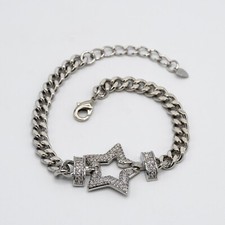 Bracciale "Venere Gioielli" in rame bianco costella in zirconi 01/Vx.51