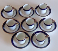 Raro Richard Ginori manifattura "Doccia-Florence" 8 tazzine caffè
