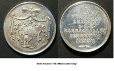Sede Vacante 1903 medaglia in argento Maresciallo Chigi