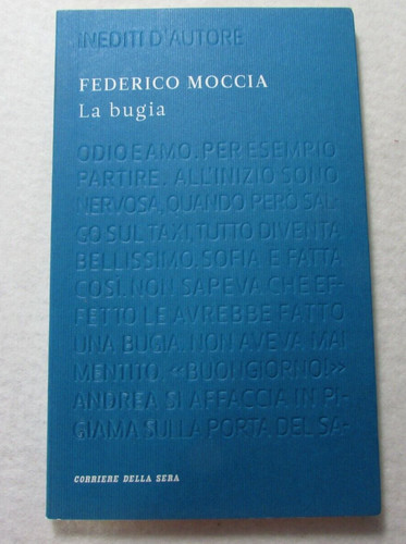 Libro federico moccia bugia - la,
