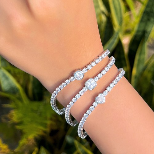 Bracciale maglia catena tennis