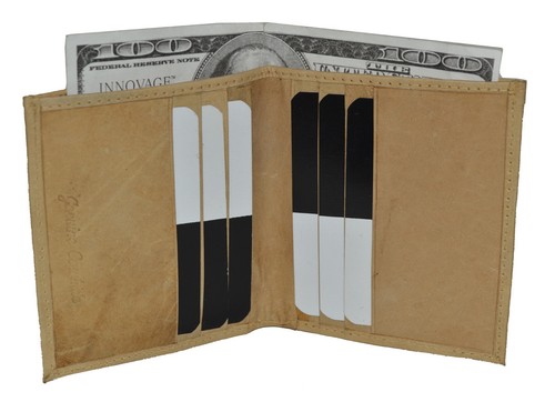 Portafoglio bifold vera pelle - bifold,