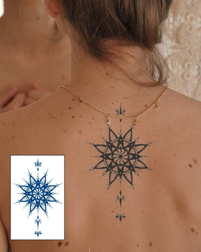 Semi permanent tattoo a - semi, of