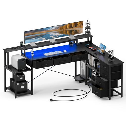Scrivania gaming forma l - gaming,