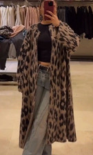 Cappotto lungo Zara Animal