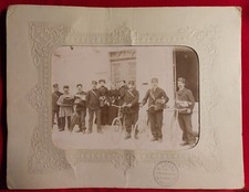 PHOTO FOTO BICI CICLISMO SOLDATI CON BICI PRIMI 900 ( F. G. )