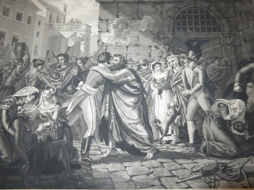 Scuola francese xix incisione - scuola,