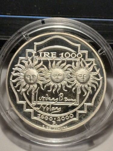 1000 lire argento 2000 proof - argento,