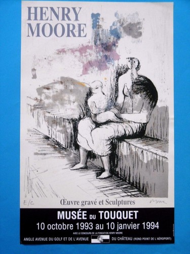 Henry moore affiche originale - henry,