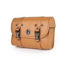 Borsa moto ecopelle cammello