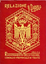 Rinnovamento della Sala del Consiglio provinciale del maestro Fortunato Depero.