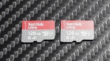 Scheda micro SD X2 128 GB SanDisk Ultra - memoria per telefono fotocamera Samsung Galaxy