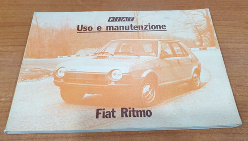 Fiat ritmo libretto uso - ritmo,
