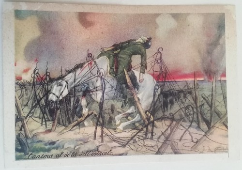 Cartolina arma cavalleria - arma, di