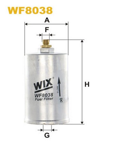 Wf8038 filtro carburante per - wf8038,