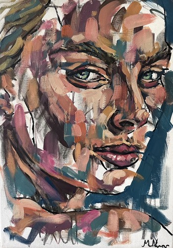 Quadro olio donna sexy - donna,