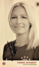 Autografo Simone SCHUBERT donna calcio Bayern Monaco ora allenatore DFB s xyz
