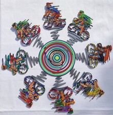 David Gerstein - Cyclists Bowl - ciotola / scultura da parete