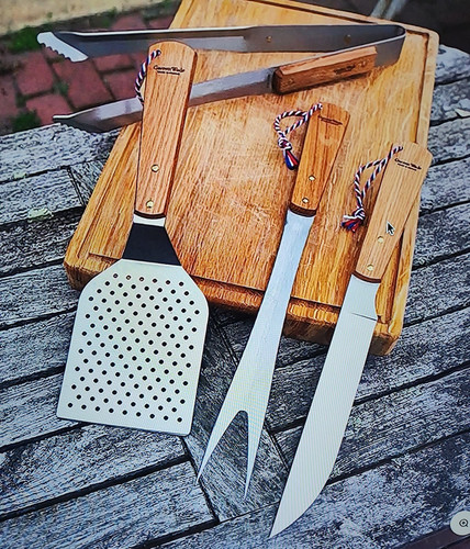 Pezzi set barbecue con - set,