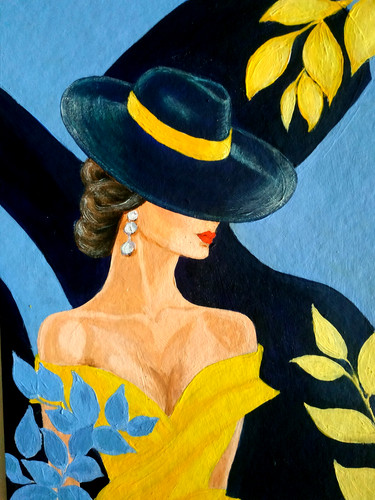 Ritratto donna dipinto