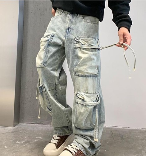 Jeans uomo blu chiaro - , retrò