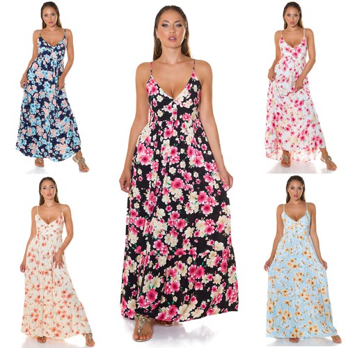 Maxi abito lungo donna svasato