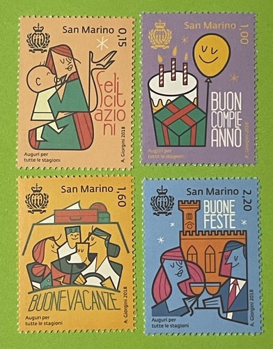 San marino 2018 - auguri, per